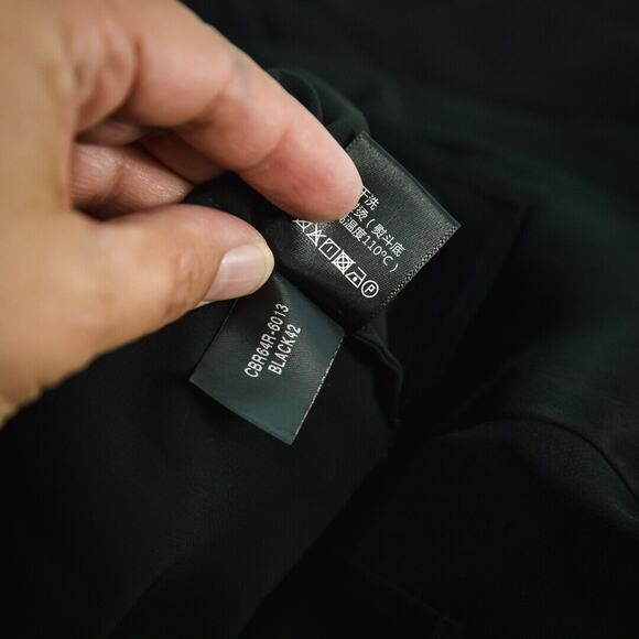 Lafayette Size 6 Black Layered Tiered V Neck 3/4 Sleeve 100% Silk Tunic Top - Picture 5 of 6